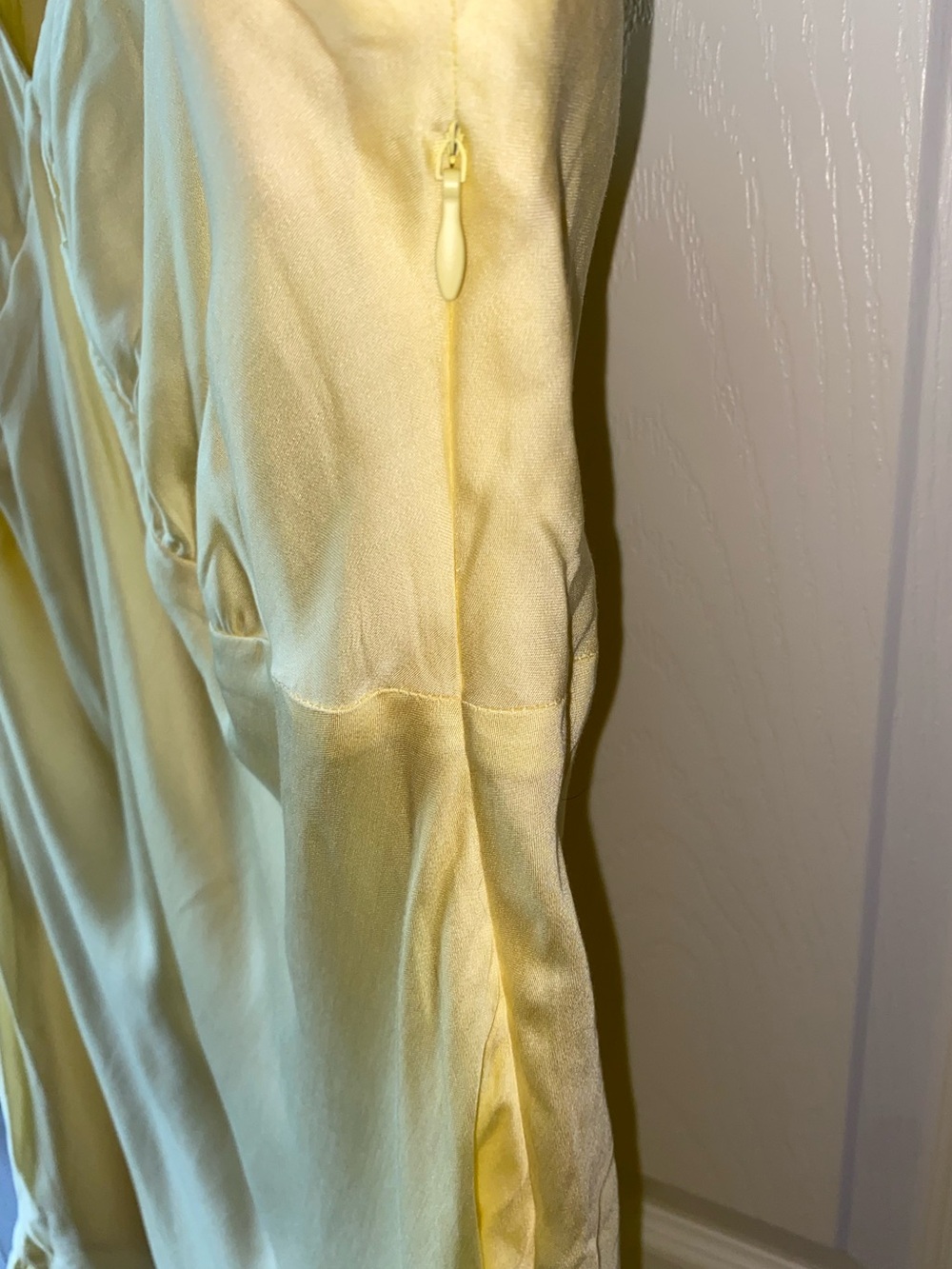VS Pink Yellow Satin Mini Dress - Picture 3 of 5